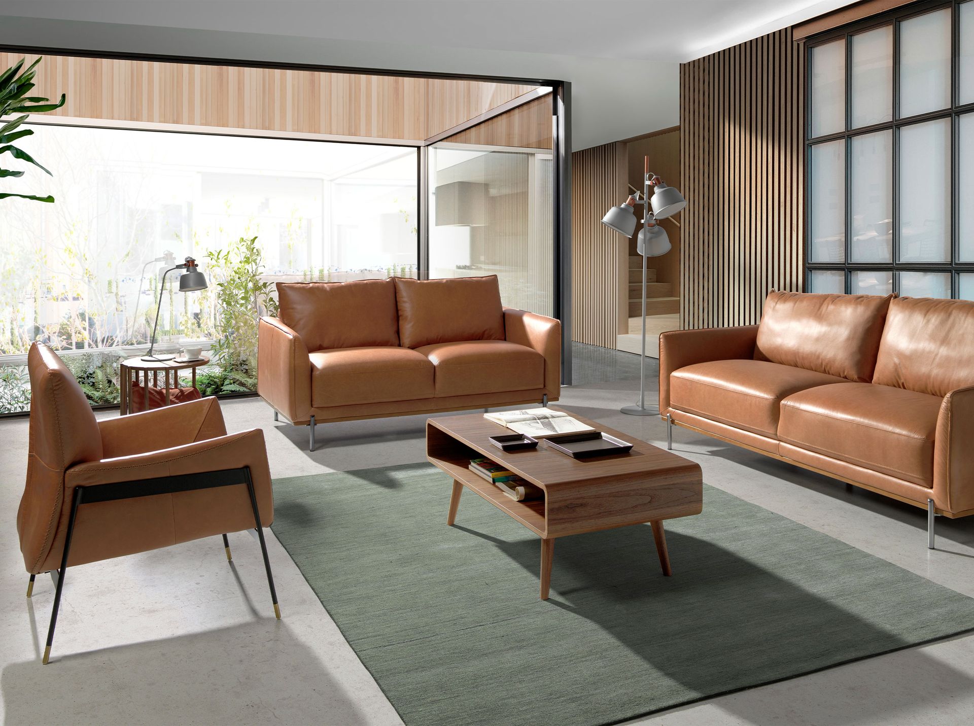 Кресло 5091/KF-A002-M2851 кожаное с черными стальными ножками Angel Cerda