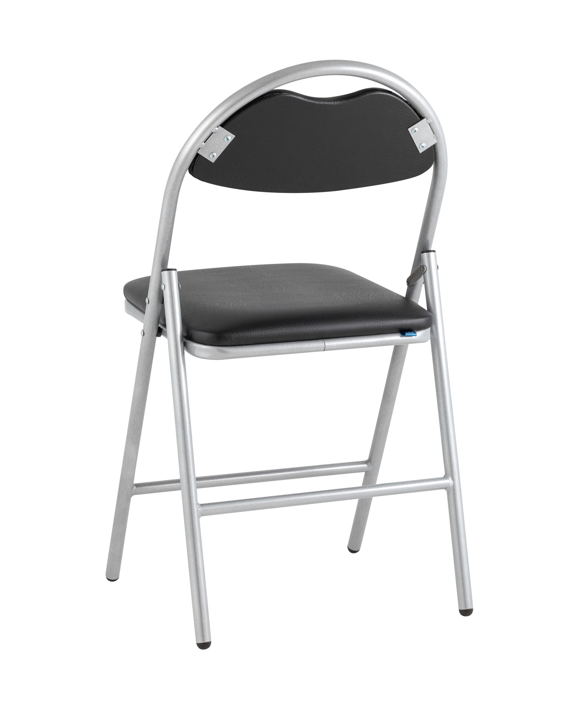 Стул складной Hagen экокожа черный каркас металлик Stool Group