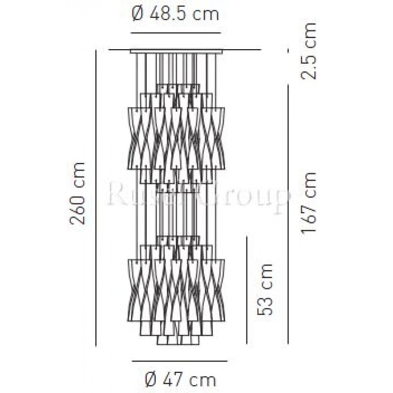 Подвесной светильник Axo Light AURA SP 45/2