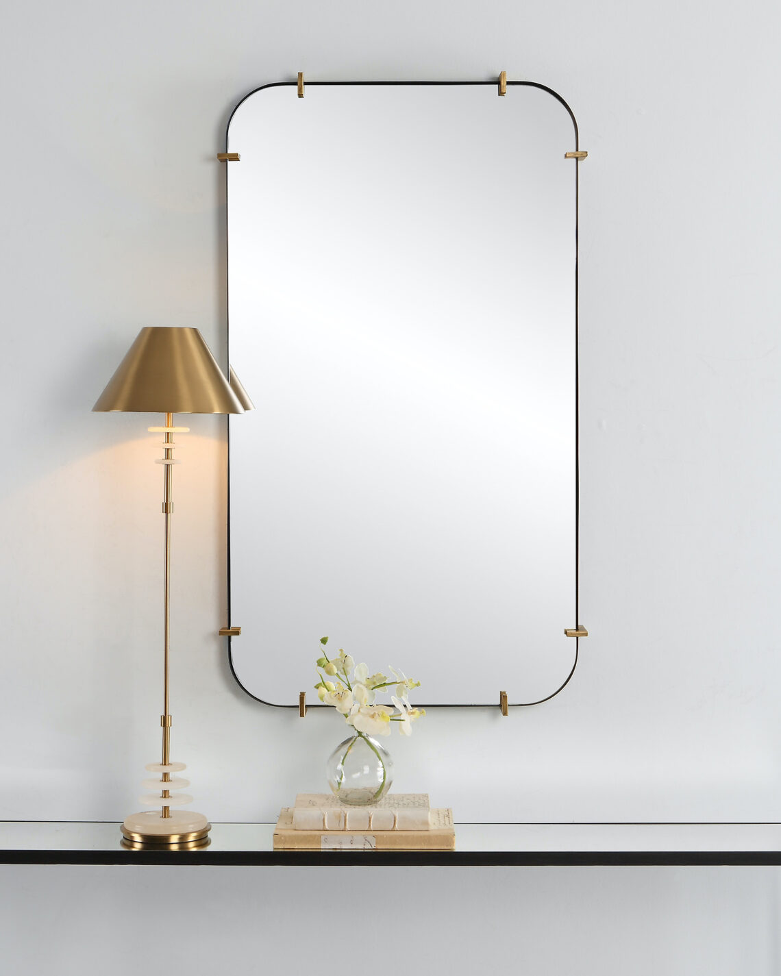 Настенное зеркало в раме Пали Louvre Home LHDWM271223RJ