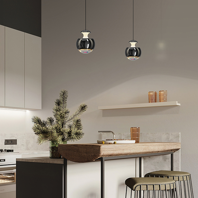 Подвесной светильник SYRUS A Black by ImperiumLoft