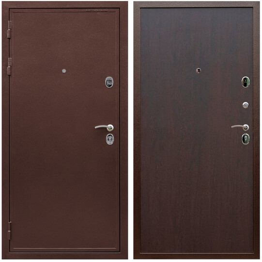 Дверь входная Graf Лондон Антик медь / МДФ 6 мм ПЭ Венге