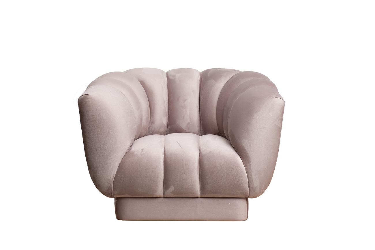 Кресло Fabio велюровое бежевое Garda Decor FABIO-1-2K-Colt1001