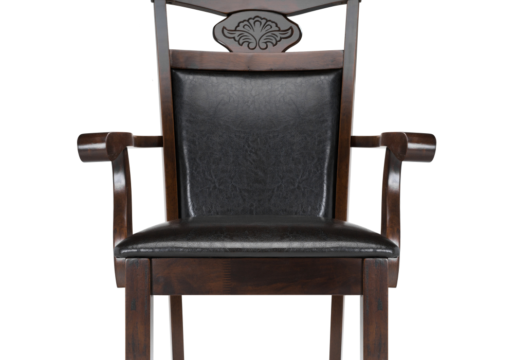 Стул деревянный Woodville Кресло Luiza dirty oak / dark brown 1996