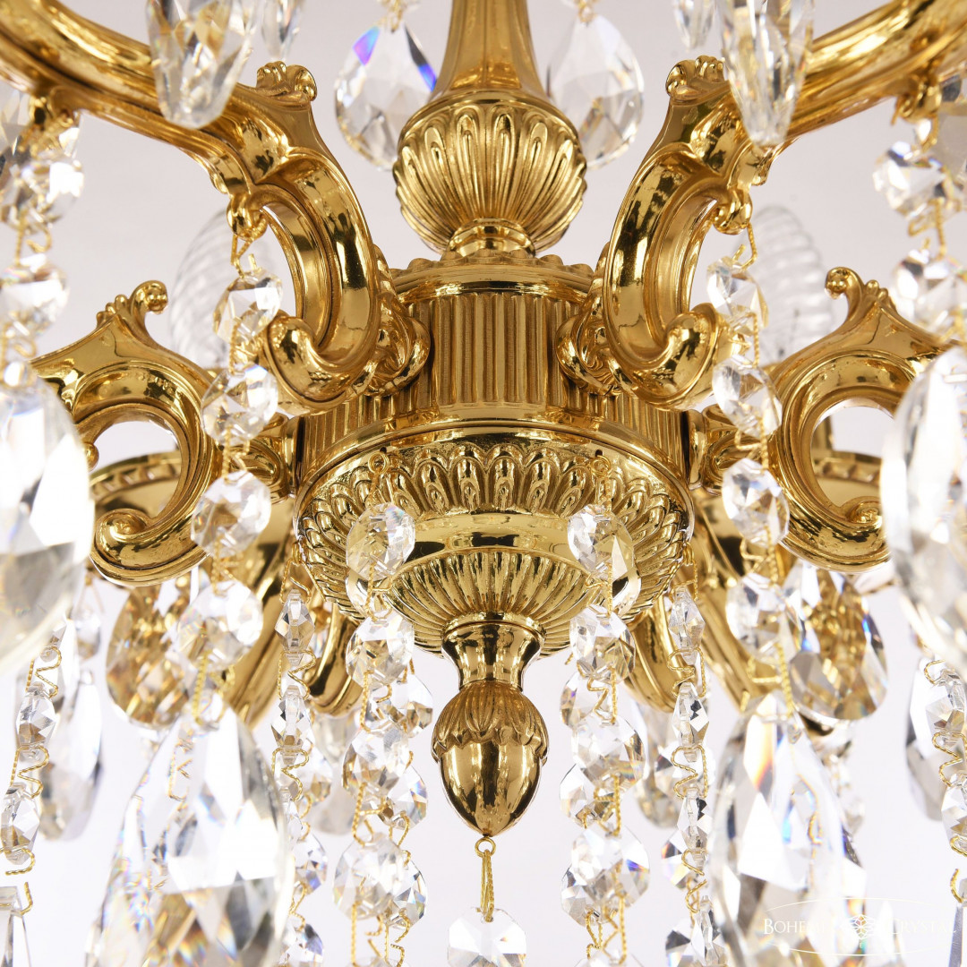 Люстра бронзовая с хрусталём 73102/6/125 B G