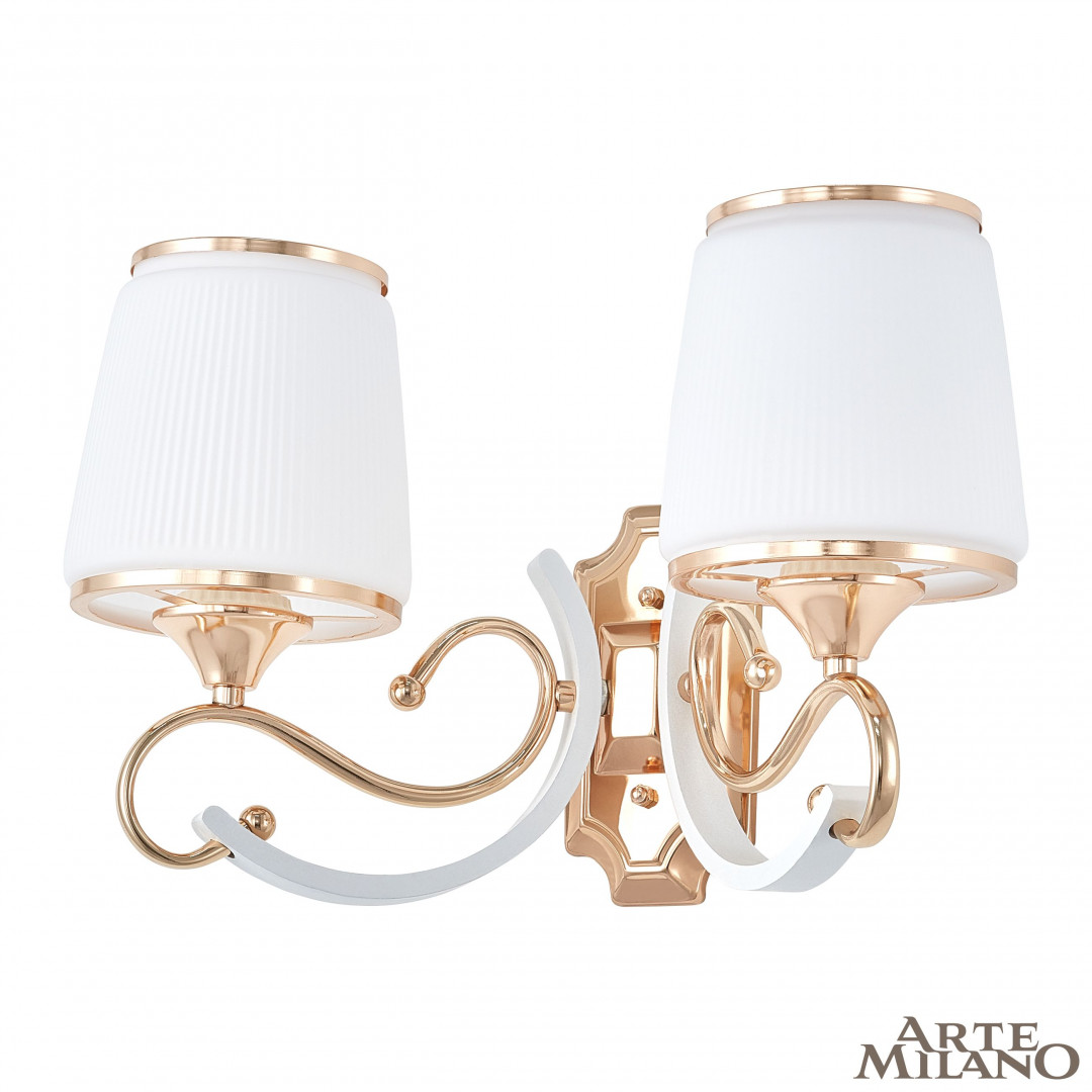 Бра с плафонами 303857/2W Wh/Gd Arte Milano
