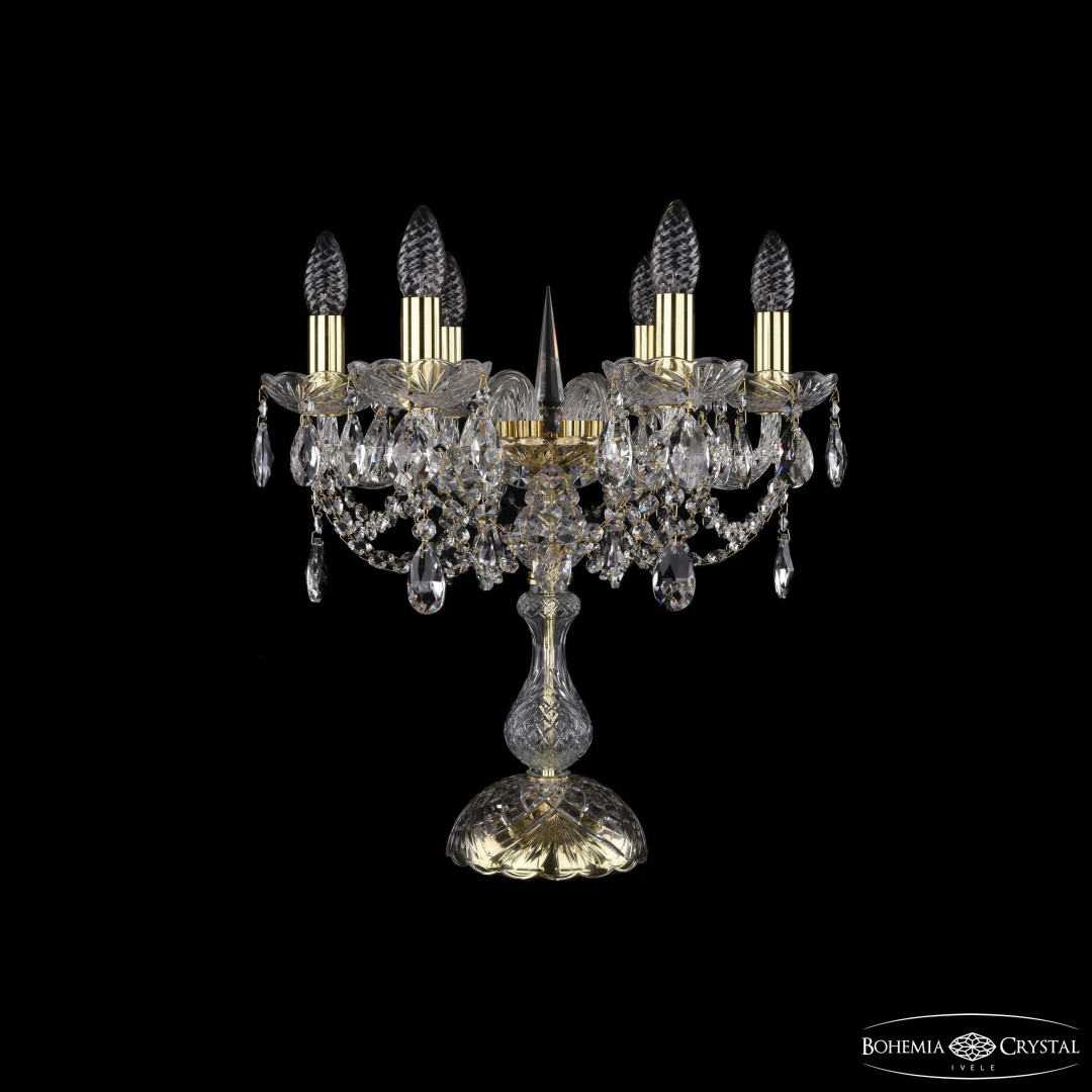 Настольная лампа хрустальная 1406L/6/141-47 G