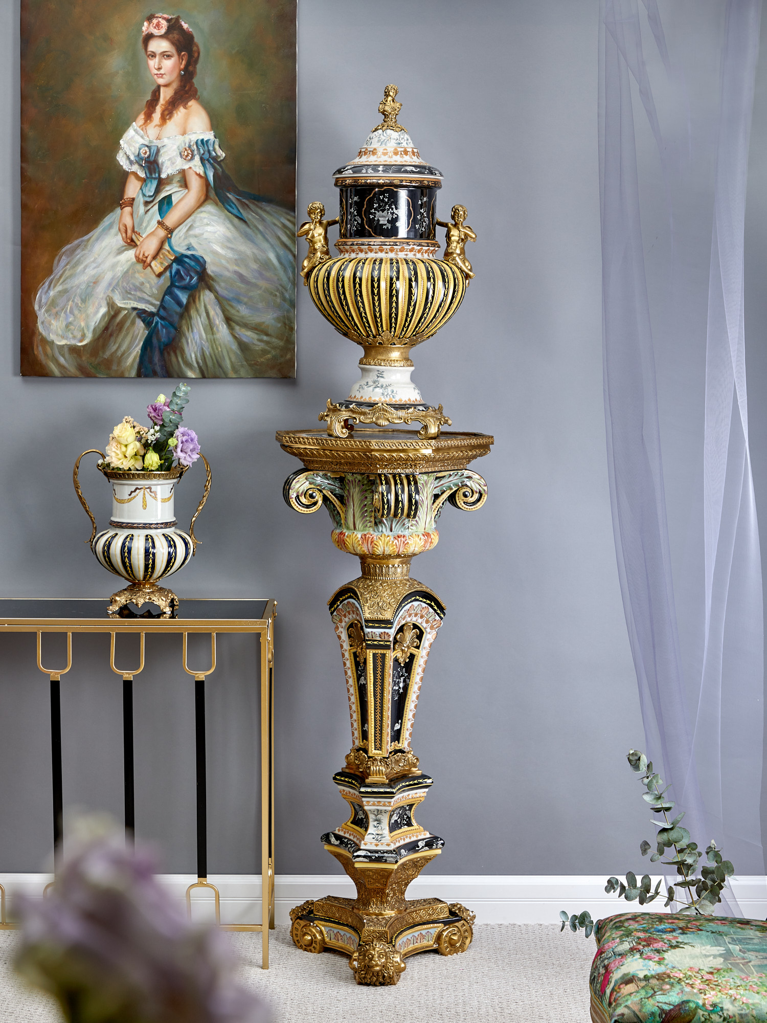 Ваза с ручками Glasar J880EHC/X3456