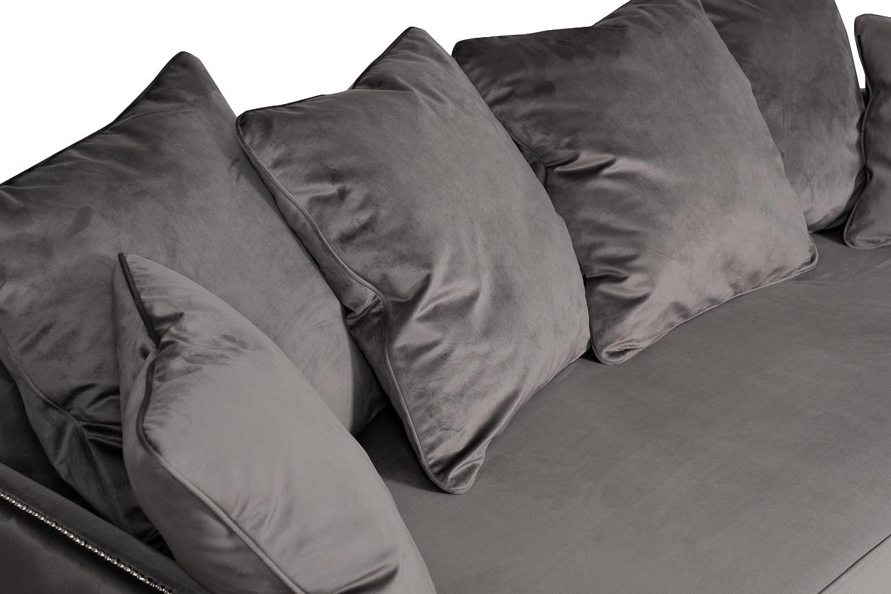 Диван Mores трехместный раскладной серый Garda Decor MORES2K-СЕРЫЙ-Н-Йорк112