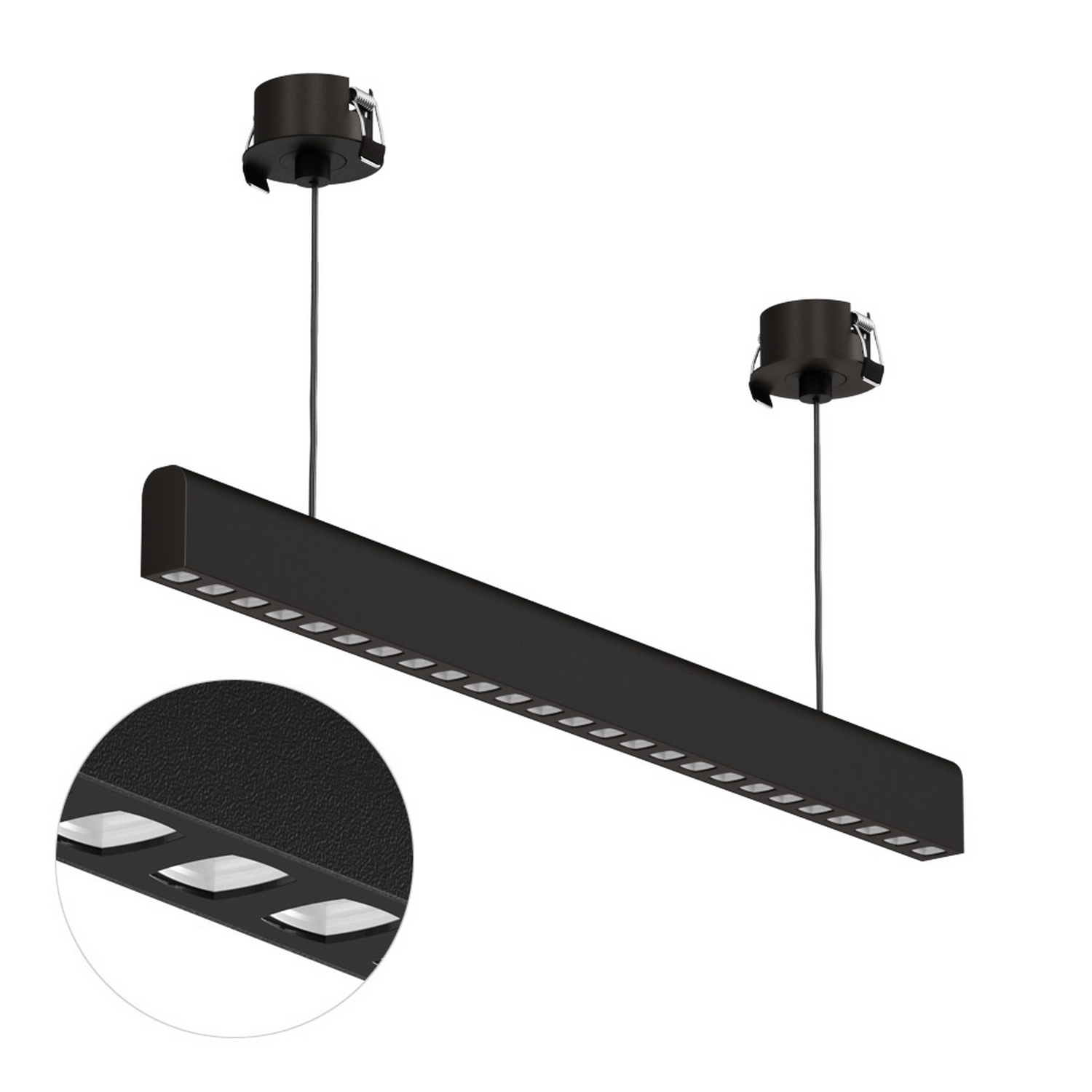 Подвесной светодиодный светильник Ledron Sagi style 585 Basic Black-White 4000K