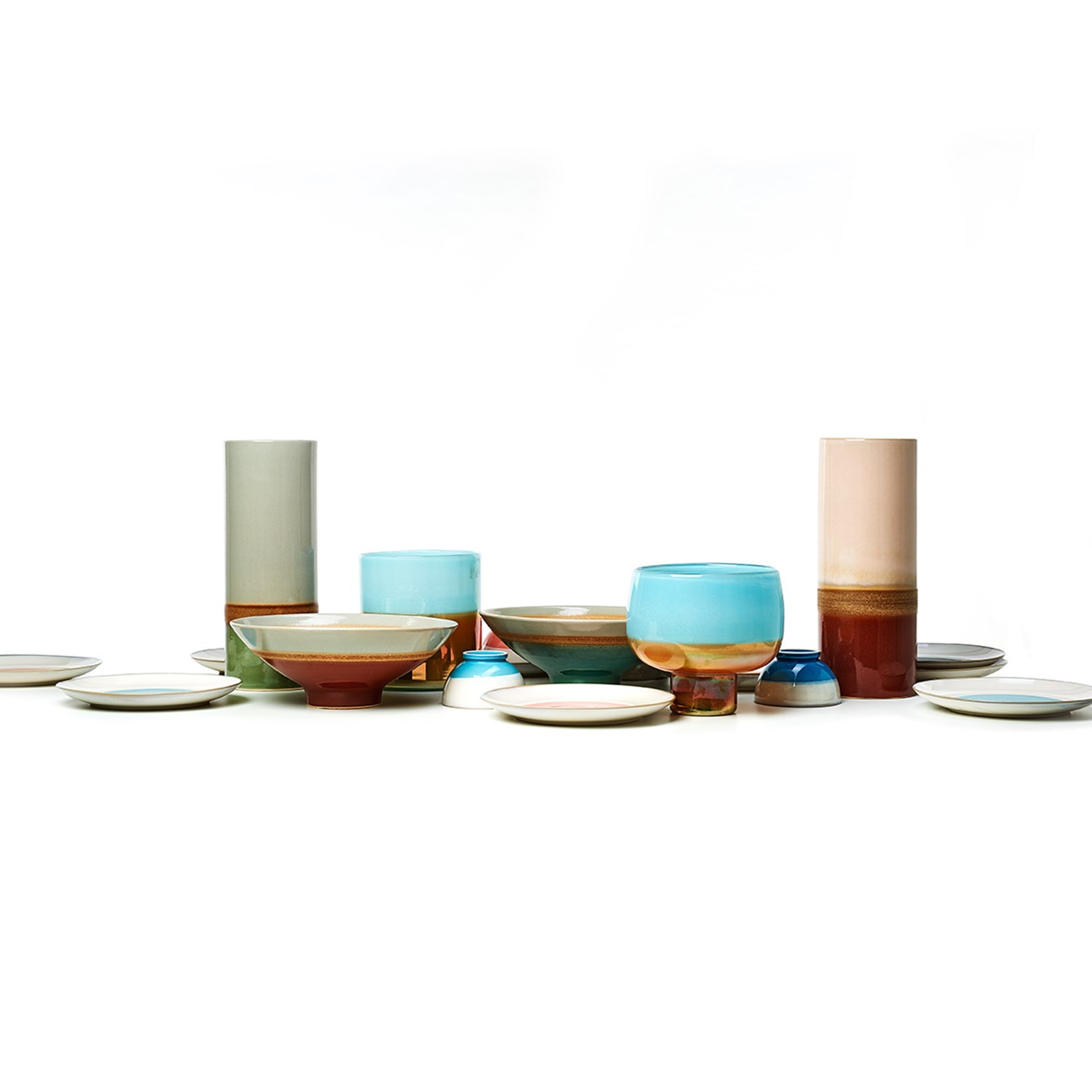 Ваза Pols Potten Layers pink red