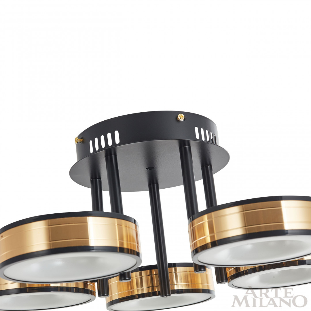 Светильник светодиодный 271040/5R BK/GD Arte Milano