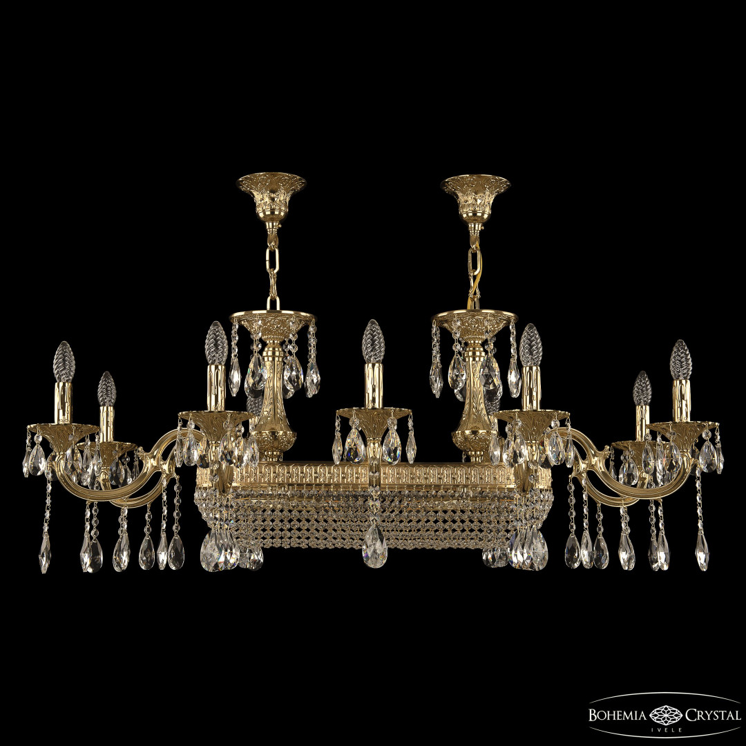 Люстра бронзовая 72153/10/250/600 G Bohemia Ivele Crystal