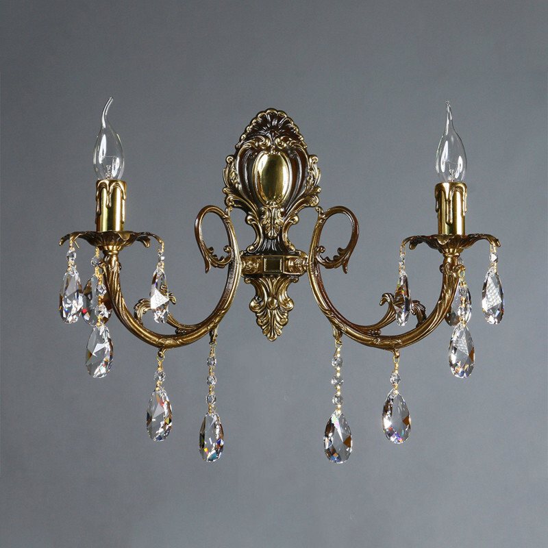 Бра AMBIENTE by BRIZZI 8888/2 PB Tear drop