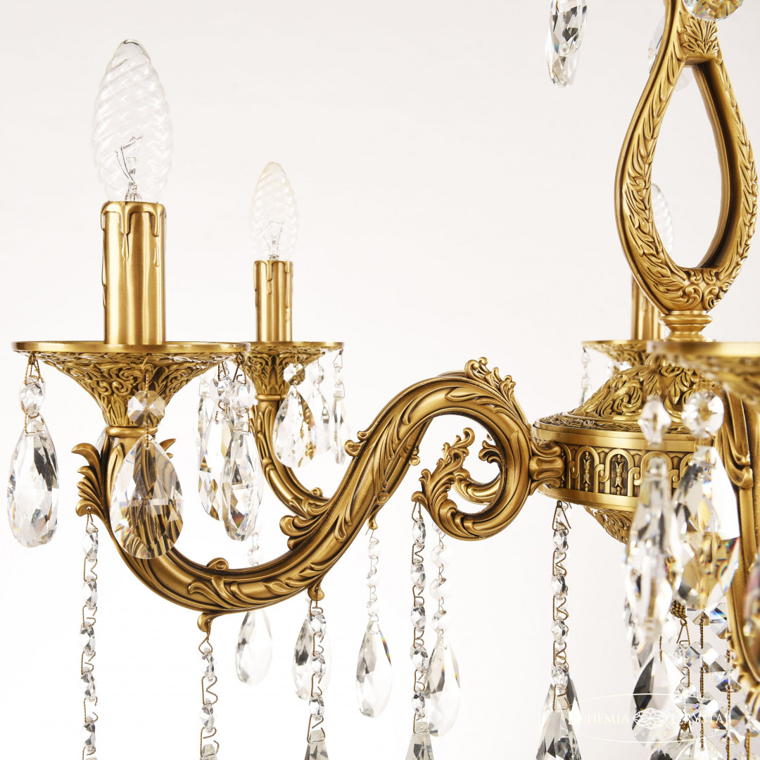 Люстра бронзовая с хрусталём 71301/6/210 A FP