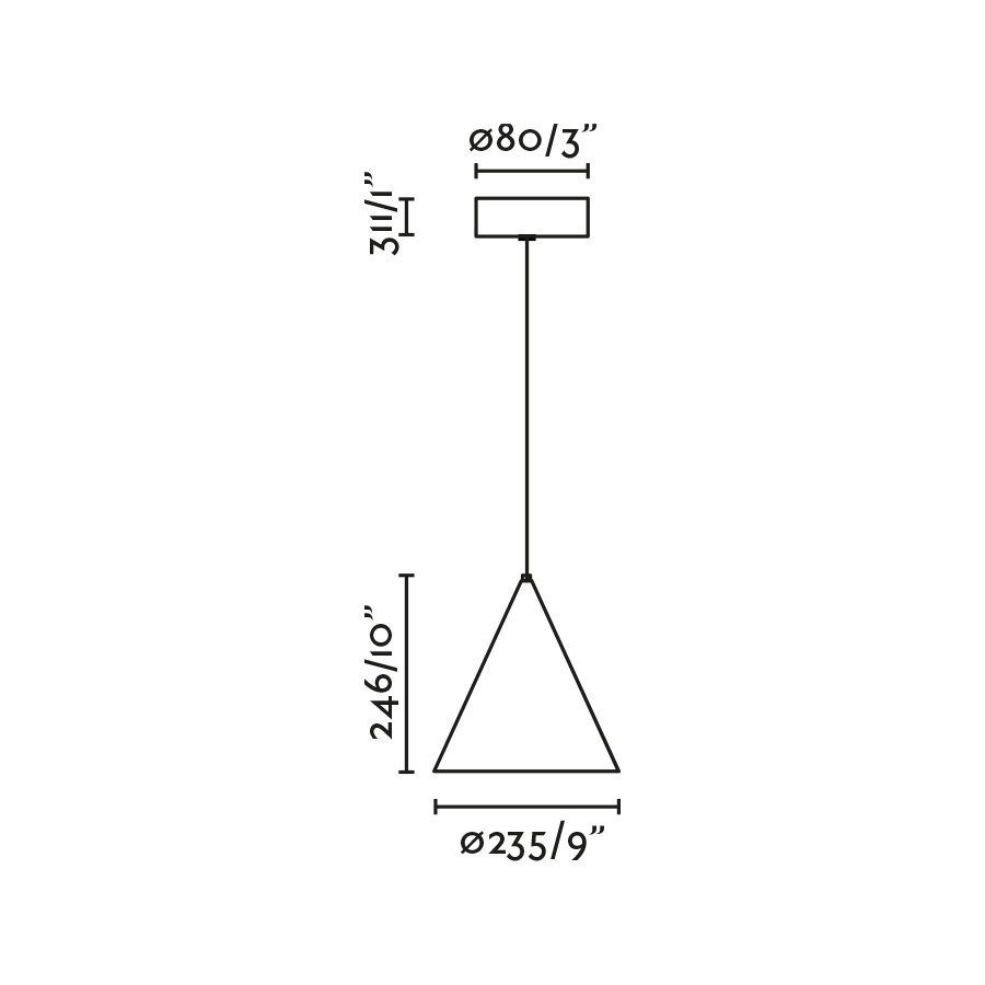 LINA Белый подвесной светильник LED 12W 2700K Faro