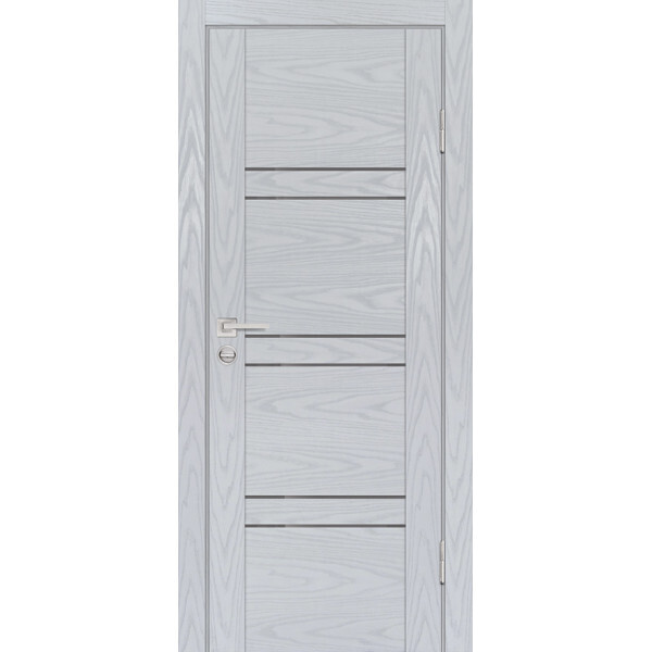 Межкомнатная дверь Graf PSM-6 серый лакобель Дуб скай серый (2000 х 900)