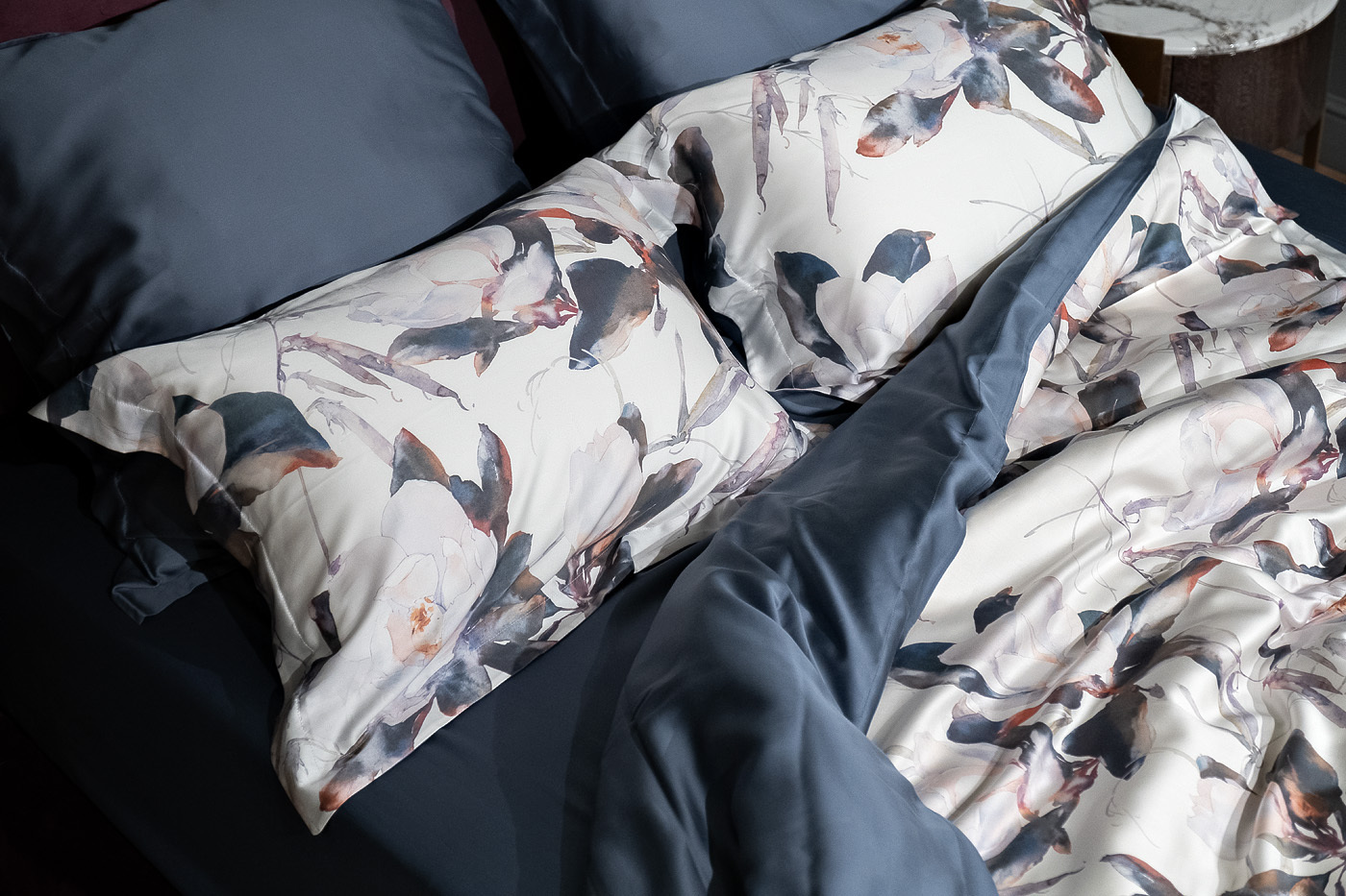 Комплект из 2х наволочек Сопрано Магнолия 50х70см синий Garda Decor 131SH-276-NAV MAG SOPR SIN