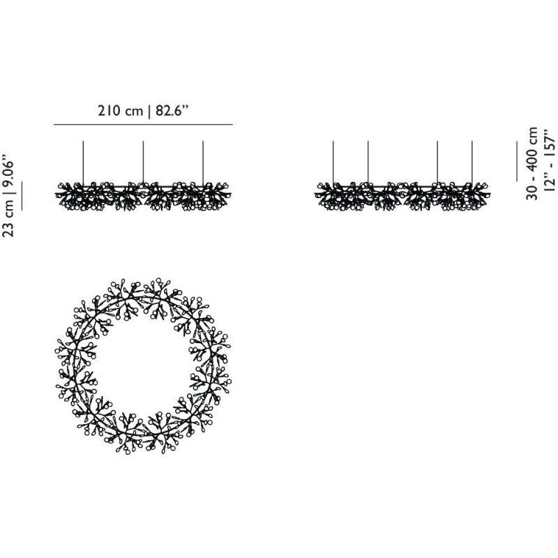 Подвесной светильник Moooi Heracleum The Big O nickel