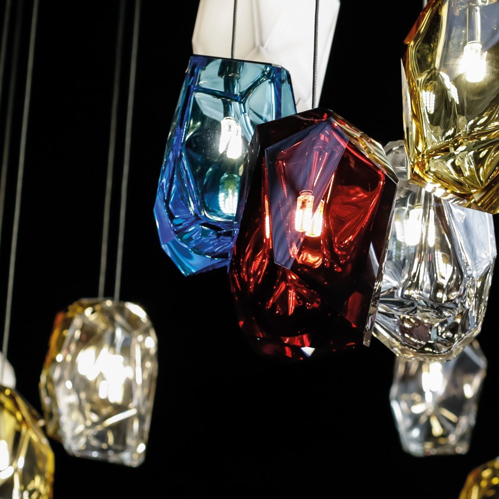 Подвесной светильник LASVIT Crystal Rock 5 multicolor Подвесной светильник LASVIT Crystal Rock 5 multicolor