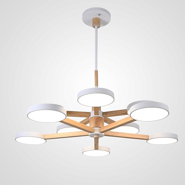 Подвесная люстра TURNA DBL L10 White by ImperiumLoft