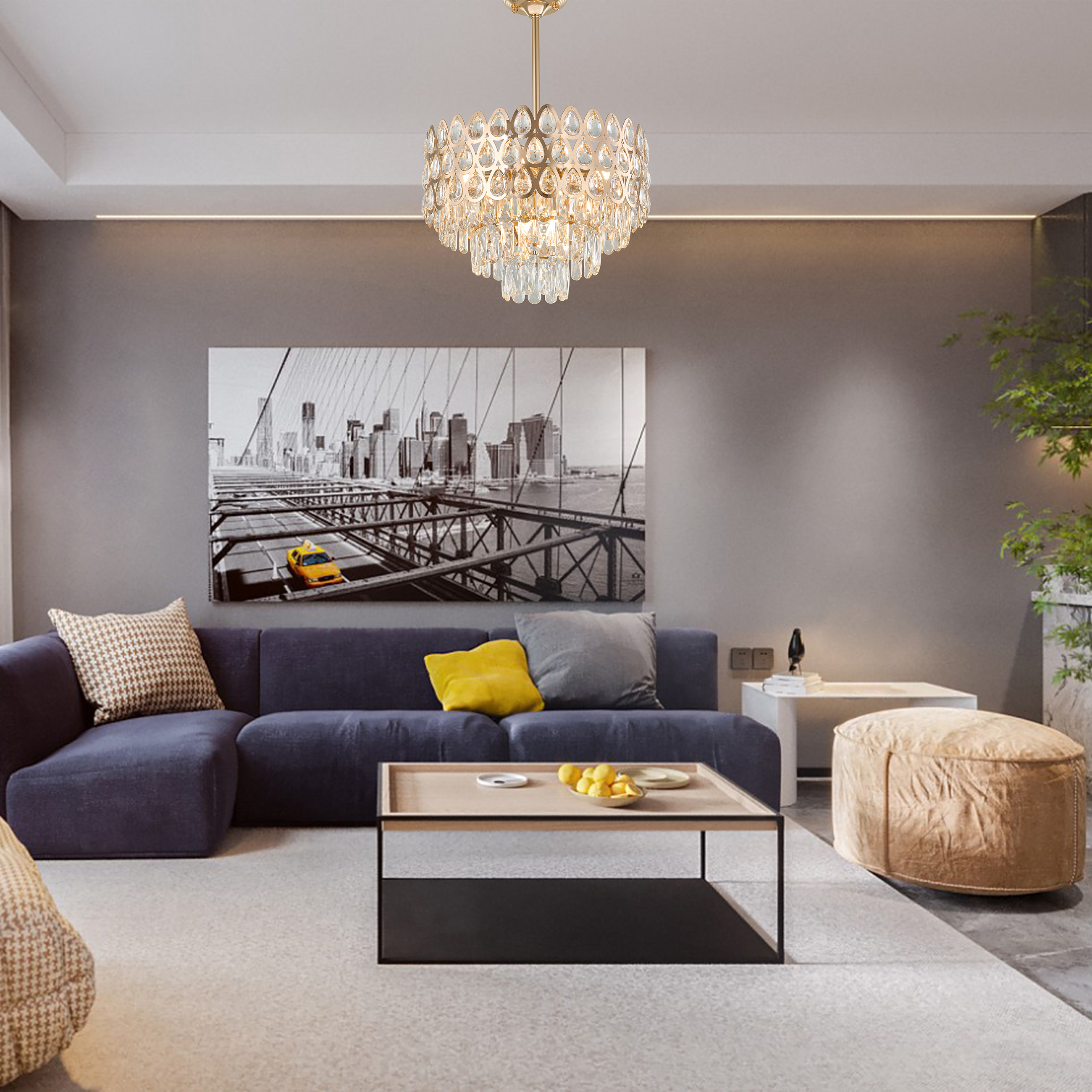 Люстра 372019/7/300/460 GD Arte Milano