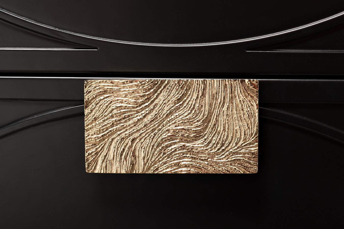 Тумбочка прикроватная черная Garda Decor 151SV-00008