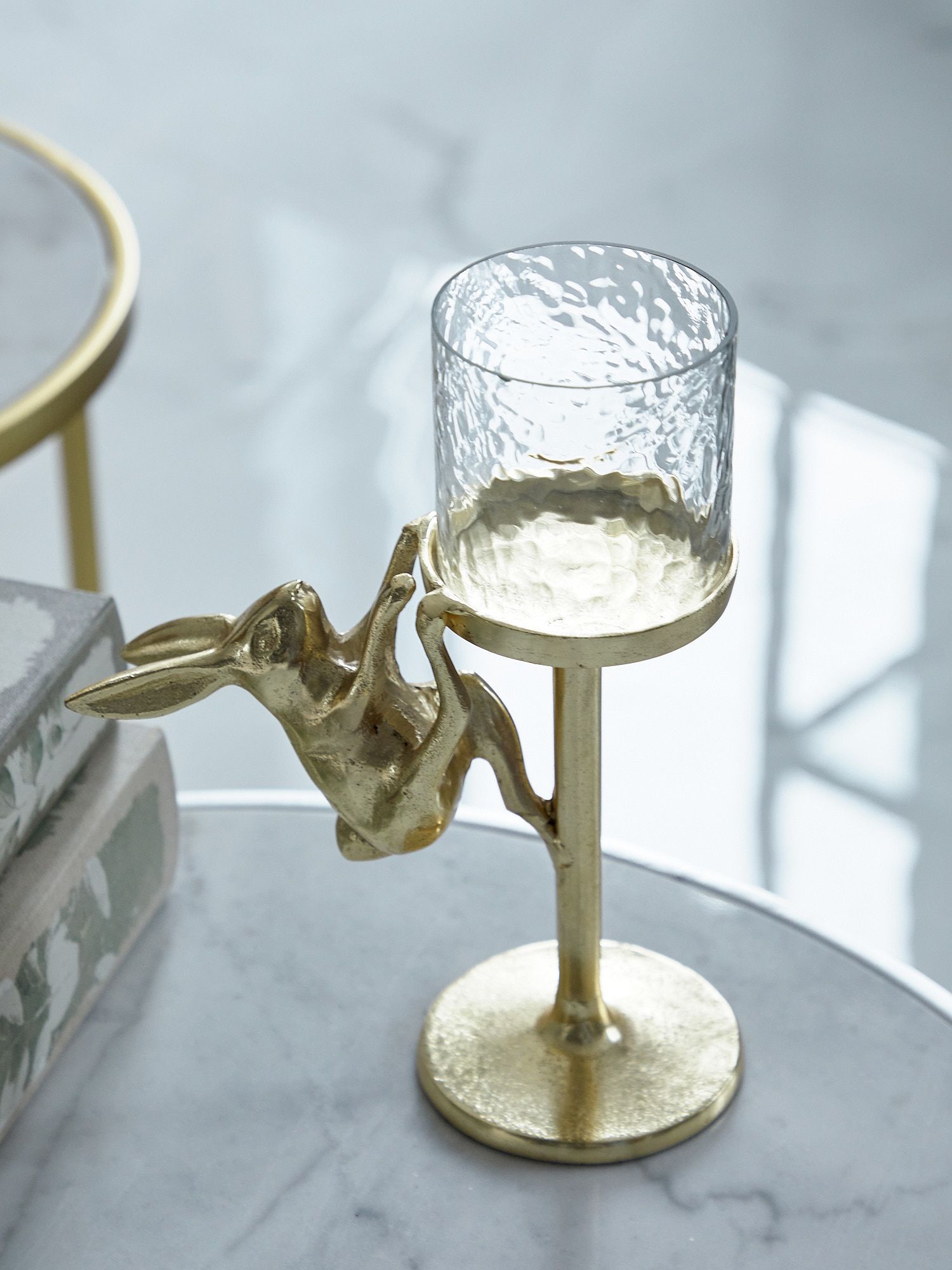 Подсвечник с зайчиком Glasar D5565