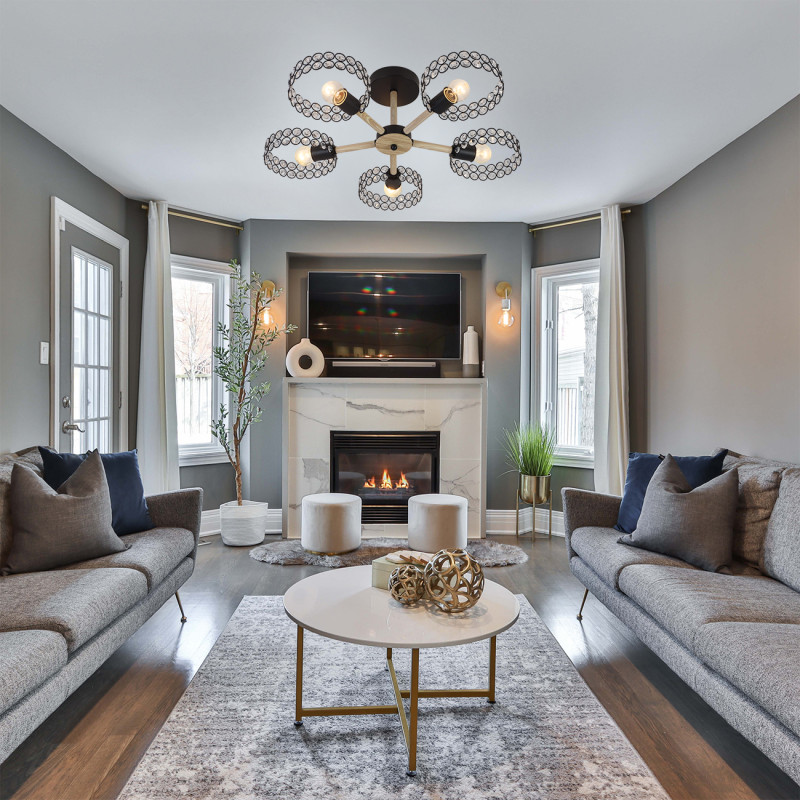 Люстра на штанге Escada 679/5P Black