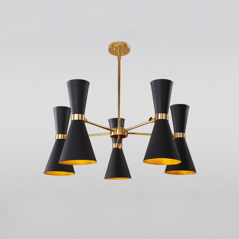 Подвесная люстра BARBELL-X 5 Черный by ImperiumLoft