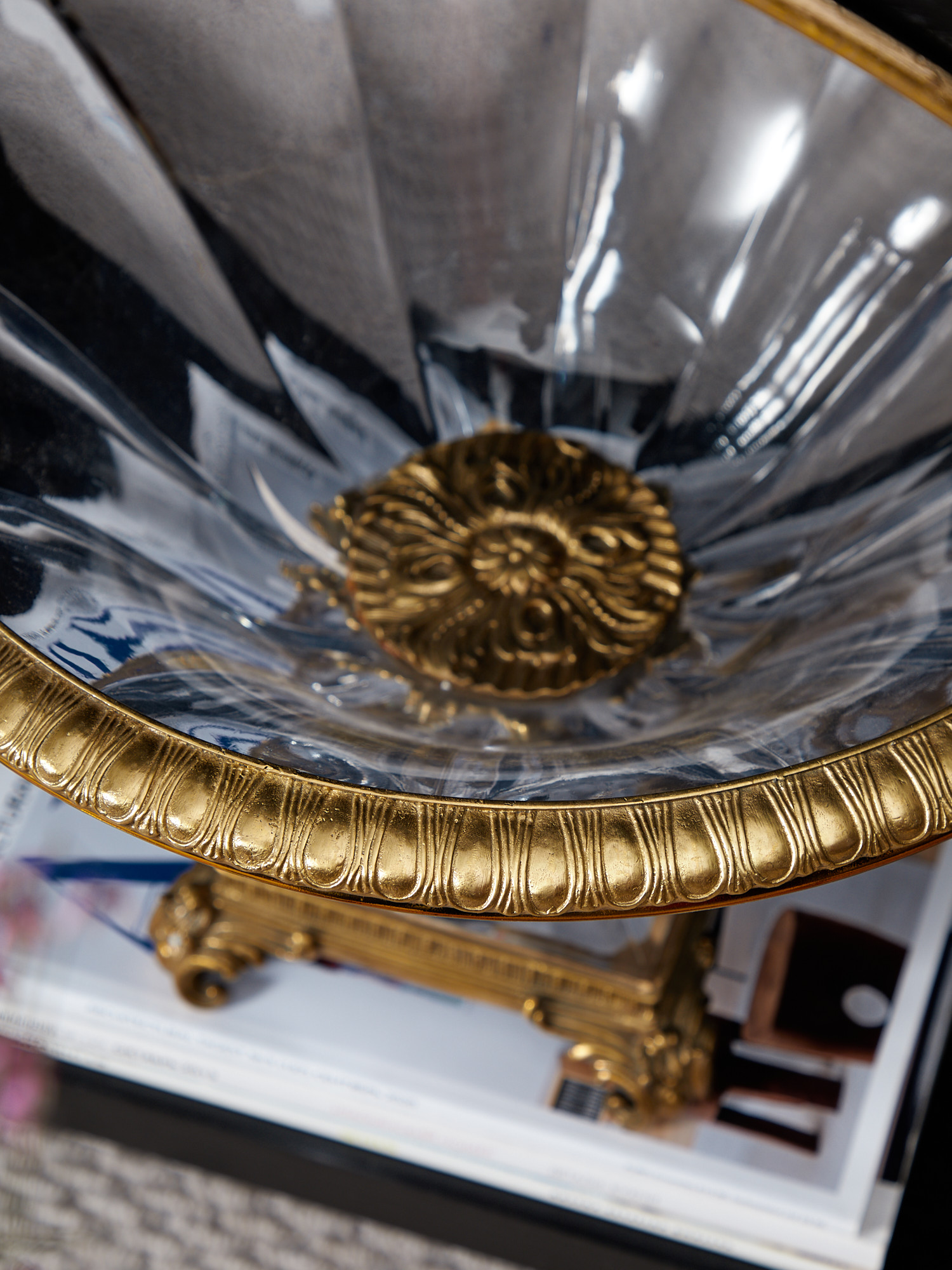 Чаша с бабочкой и стрекозой Glasar HGL379/GLASS