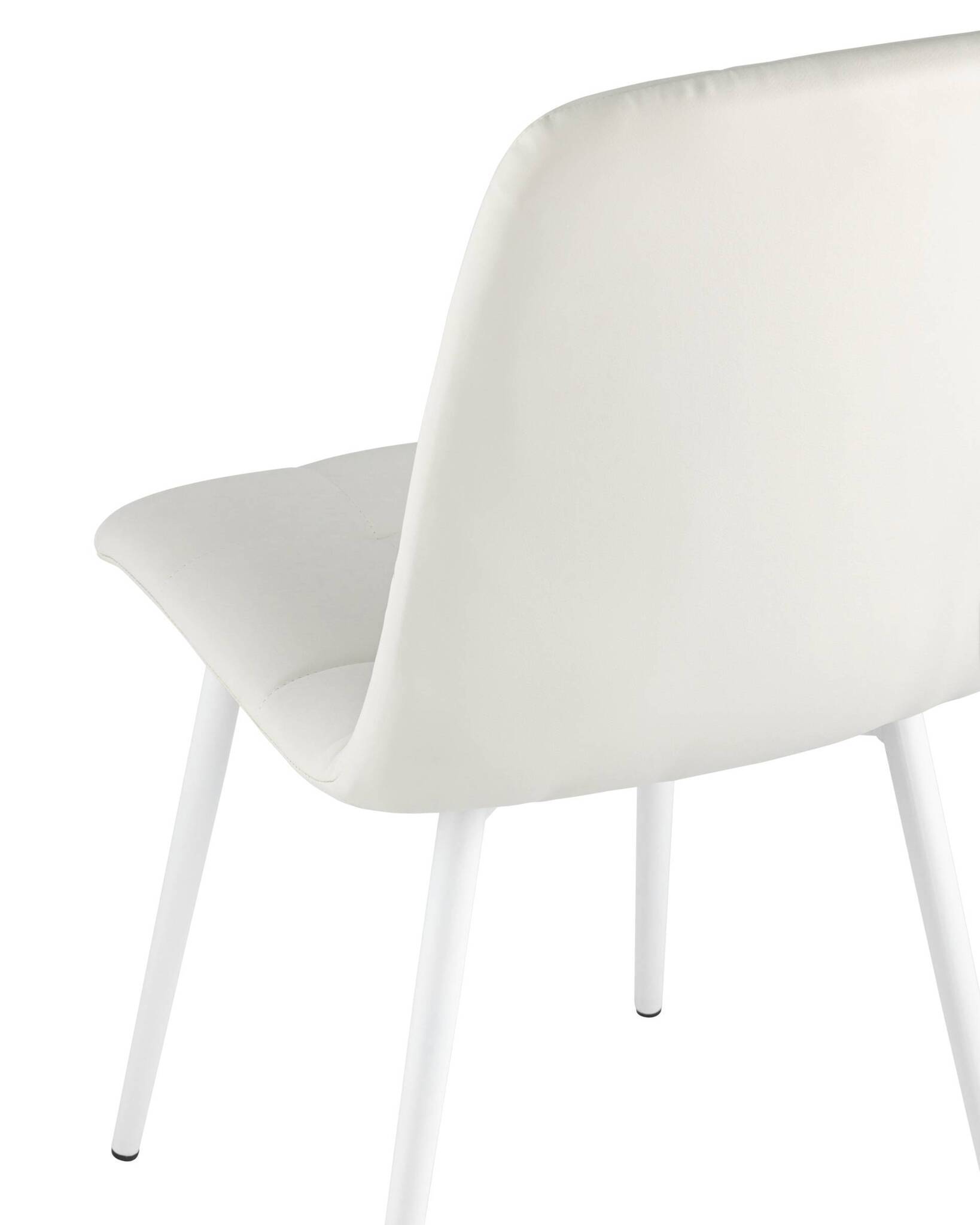 Стул Oliver экокожа белый белые ножки Stool Group