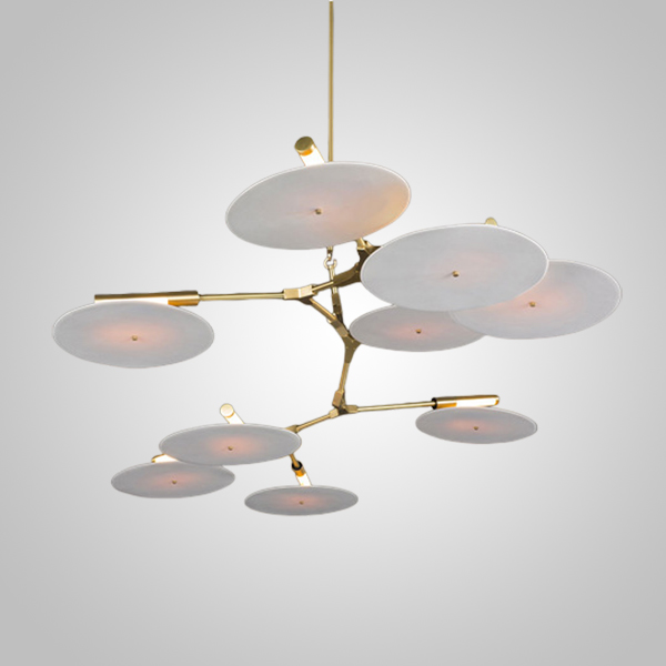 Подвесная люстра DISCS D158 Gold by ImperiumLoft