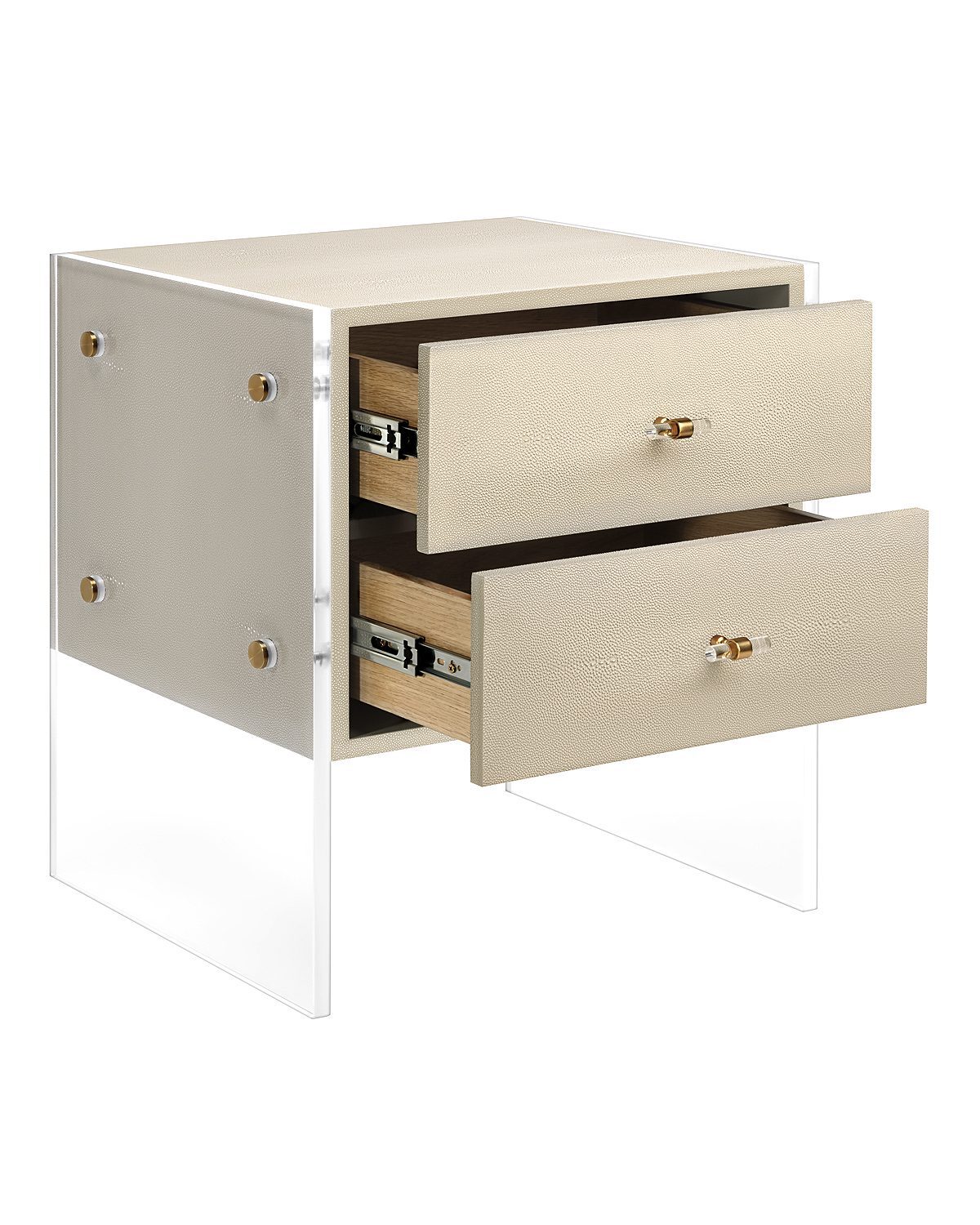 Бежевая прикроватная тумба Louvre Home Берк LHFBT11TS/DPO