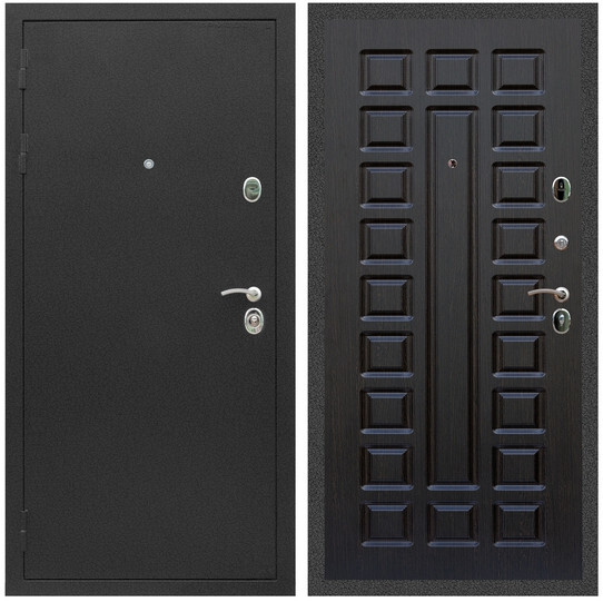 Дверь входная Graf Люкс ТП-70 Черный крокодил / МДФ 16 мм ФЛ-183 Венге