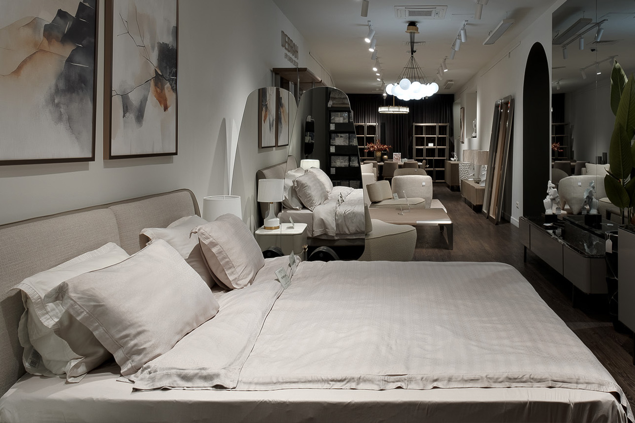 Кровать двуспальная бжевая Garda Decor 58DB-22118