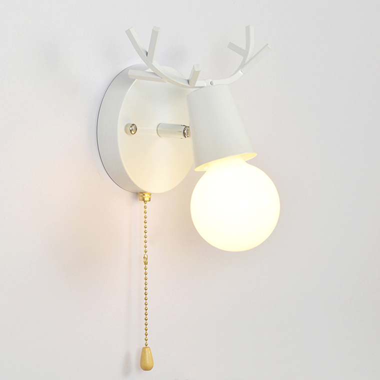Бра с рожками DEER A SWITCH White by ImperiumLoft