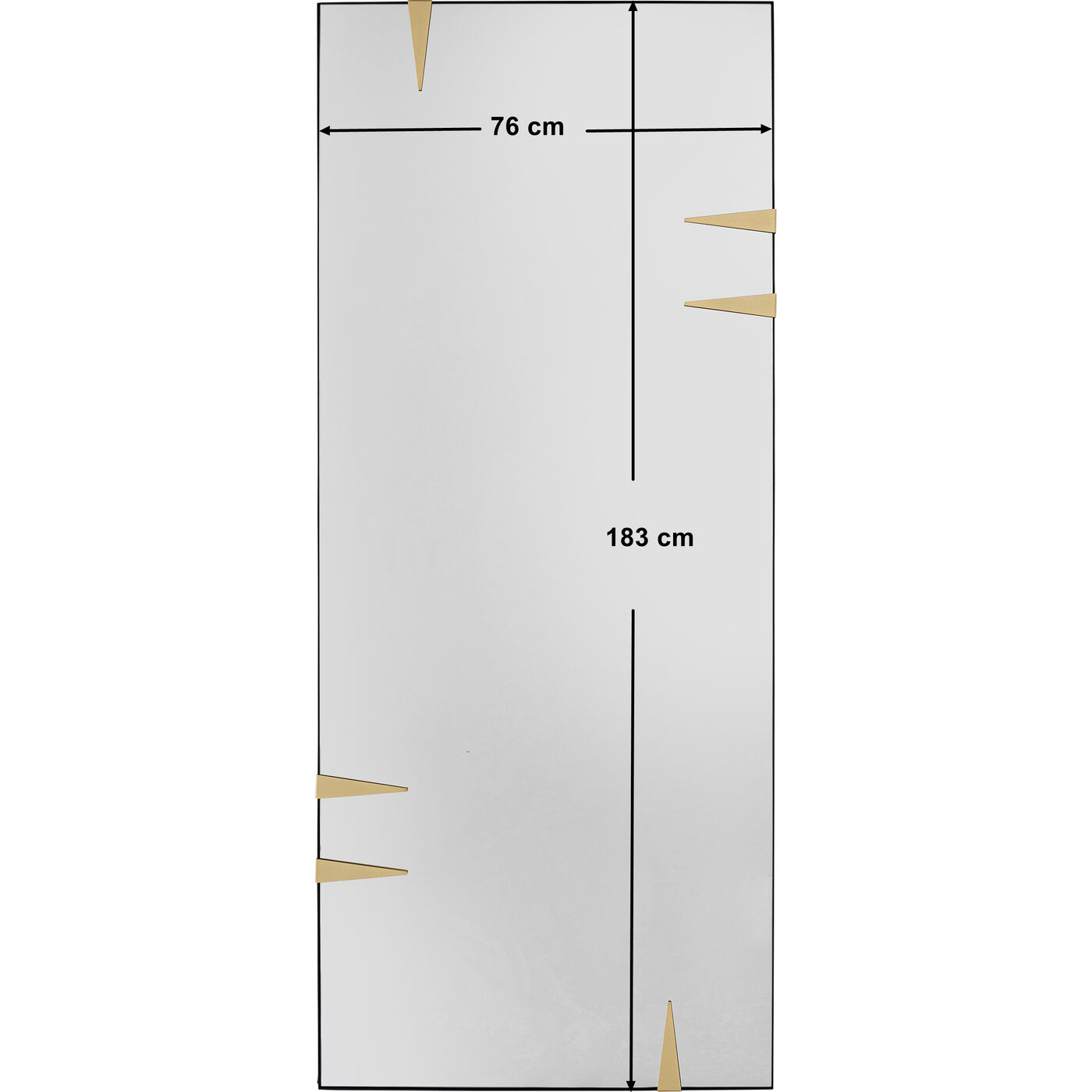 Зеркало настенное Snip 76x183 см KARE 87607
