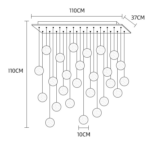 Подвесной светильник FRESH MORE L36 Диск by ImperiumLoft