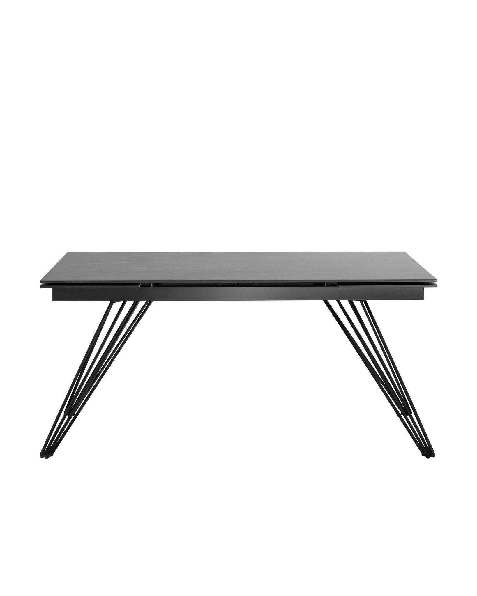 Стол обеденный Пандора раскладной 160-240*90 керамика темная Stool Group