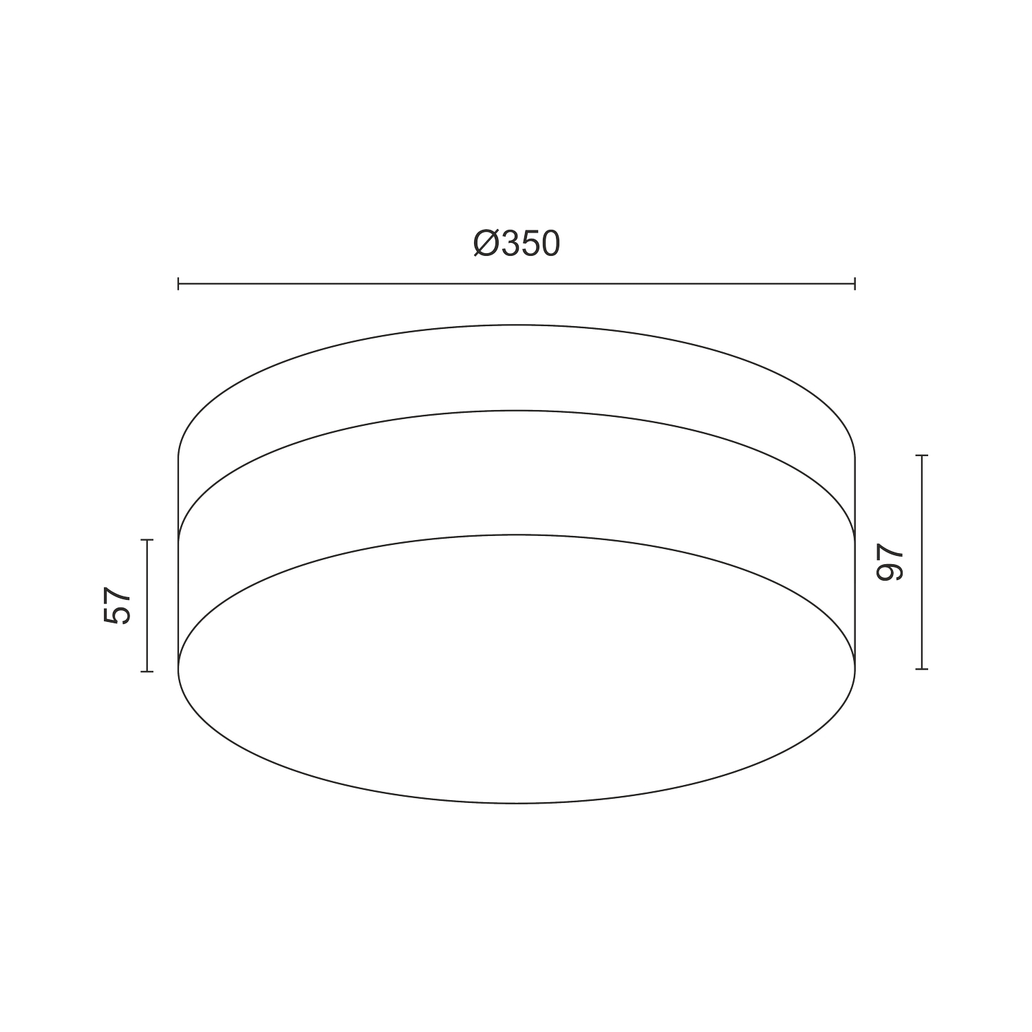 Накладной светодиодный светильник Ledron DLC73029/30W Wooden 4000K