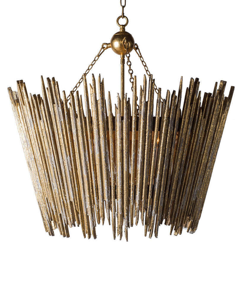 Круглая люстра с 4-я лампами Краун Louvre Home L860 DG chan white