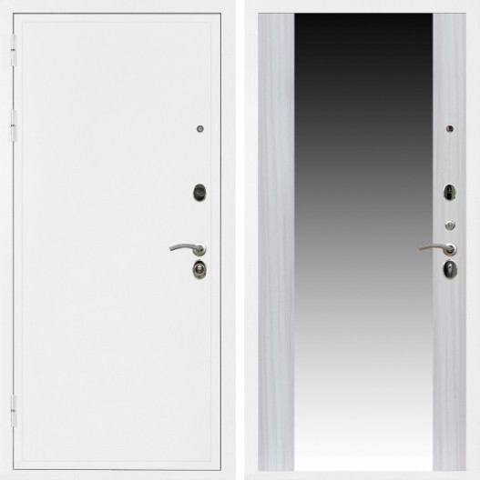 Дверь входная Graf Престиж Белая шагрень / МДФ 16 мм СБ-16 Сандал белый