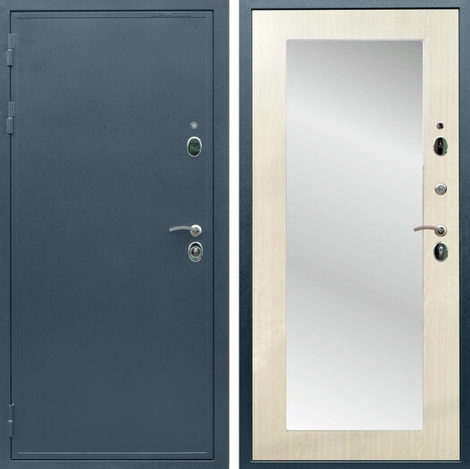 Дверь входная Graf Престиж 2080 Антик серебро / МДФ 10 мм ФЛЗ пастораль Сандал белый