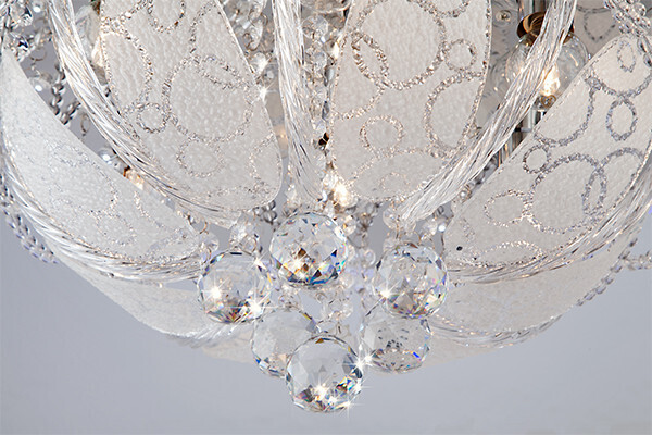 Накладная люстра Eurosvet 80100/8 хром/голубой