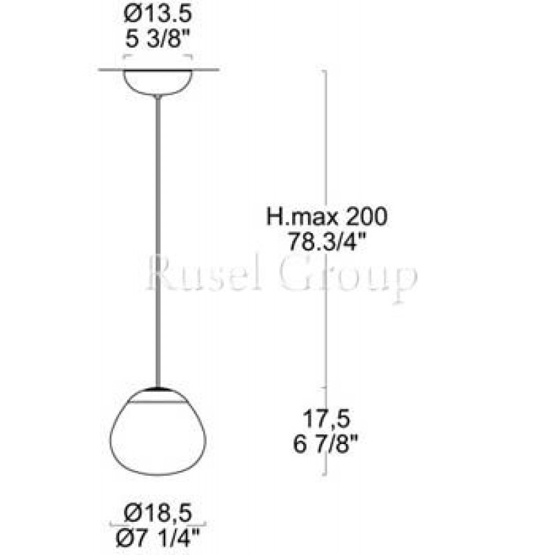 Подвесной светильник Leucos ARIA S18 (MURANO DUE)