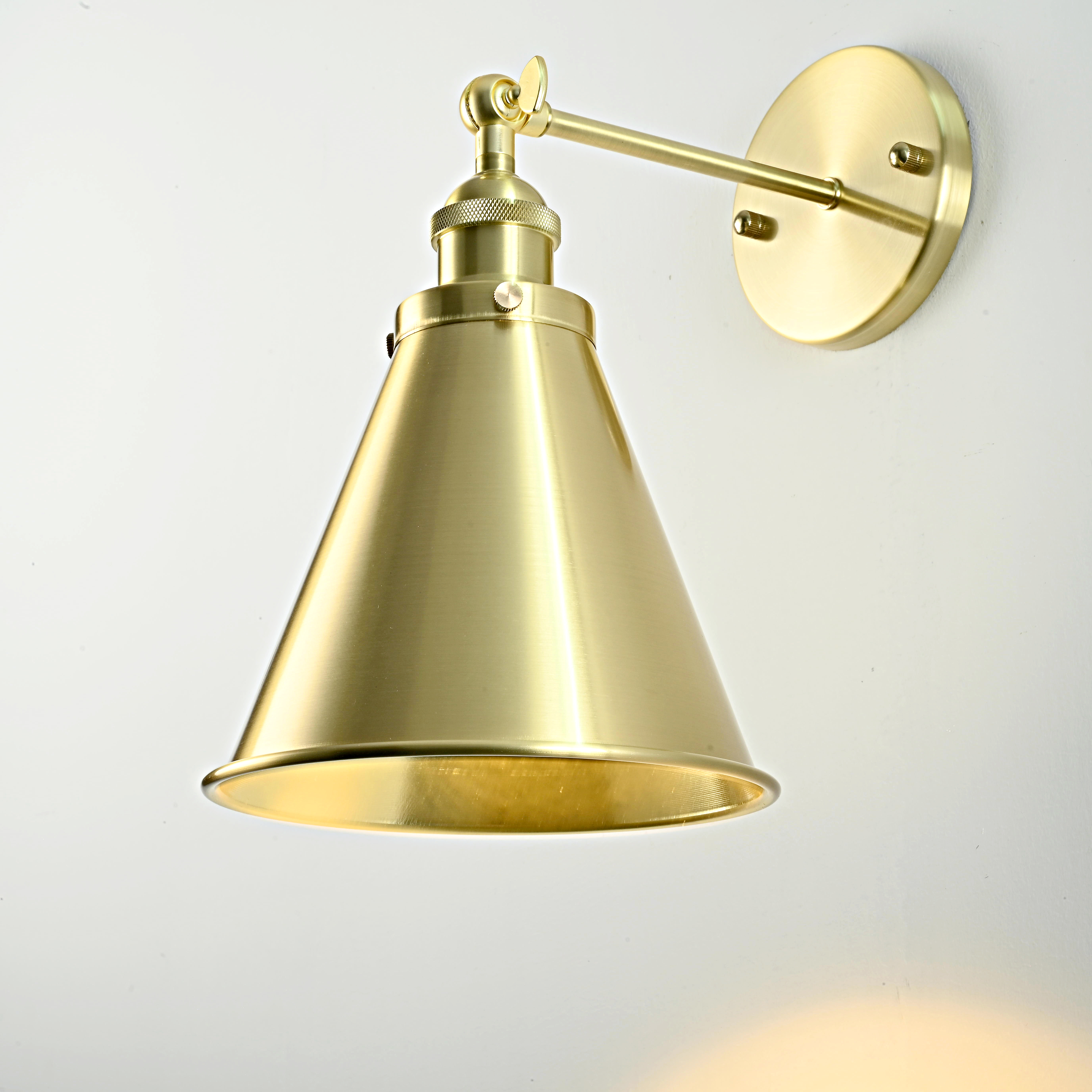 Бра Cone 20Th C.factory Filament Gold Ii By Imperiumloft