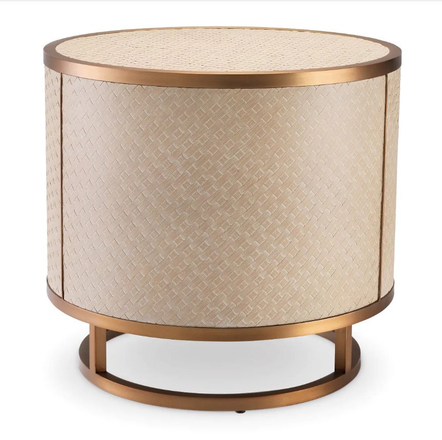 Приставной Столик Eichholtz Napa Valley woven washed oak veneer 114779