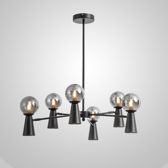 Потолочная люстра ABELINA L16 Black Grey by ImperiumLoft