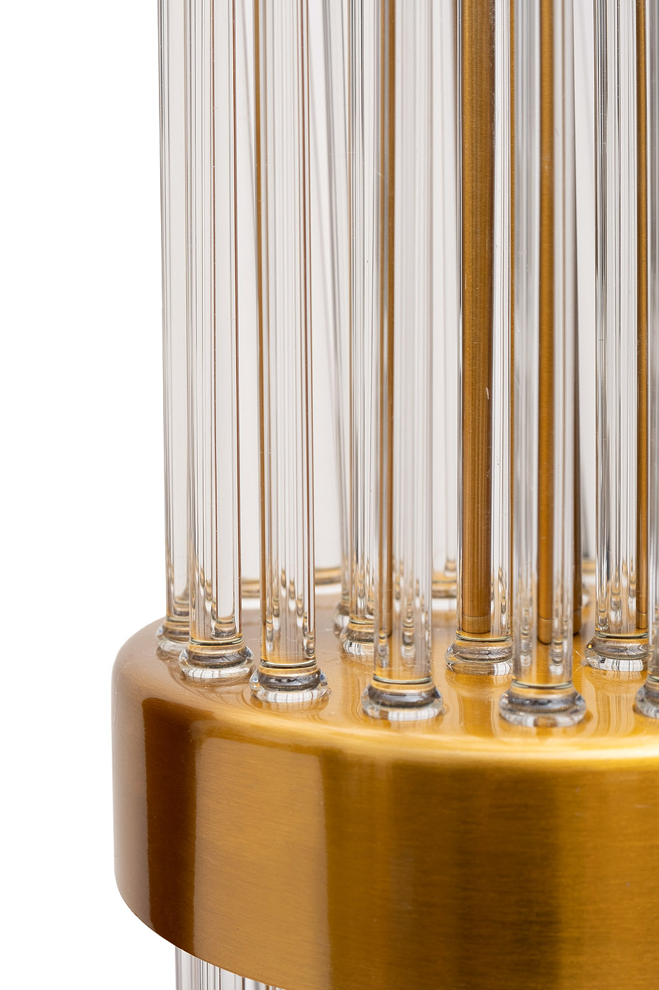 Торшер металлический со стеклянным декором Garda Decor K2CPF-07249